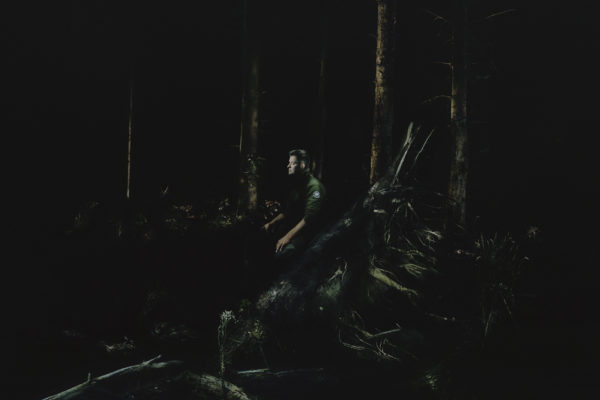 Ole in the forest, 2015: print size: 75x60cm,archival pigment print on baryta mounted on Alu-­‐dibond